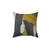 Abstract 2 Pillow with Bold Yellow and Black Design