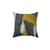 Abstract 2 Pillow with Bold Yellow and Black Design