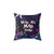 Colorful Mad Here Pillow