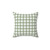 Gingham Sage Green and White Plush Throw Pillow