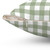 Gingham Sage Green and White Plush Throw Pillow