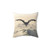 Grey dragon flying over snowy mountains pillow