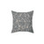 Grey and nude geometric abstract pillow