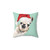 Cute Christmas Llama Pillow