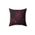 Vintage Damask Burgundy Decorative Pillow