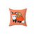 Adorable Sloth and Fox Throw Pillow