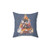 Meowy Catmas Holiday Pillow with Cute Cat Design
