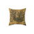 Vintage Japanese Floral Gold Leaf Pillow