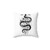 Serpent Spell Black Pillow - Botanical Boho Decor