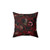 Botanical Dark Red Midnight Roses Pillow