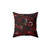 Botanical Dark Red Midnight Roses Pillow