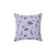 Purple Otter Print Decorative Pillow