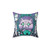 Spooky Medium Kitty Pillow with Ouija Board and Ghostly Flames