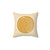 Retro Mid-Century Modern Pillow with Sun Burst Design