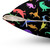 Dinosaur Pattern Throw Pillow with Black Background