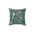 William Morris Pomegranate Fruit and Bird Pillow