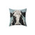 Black and White Cow Painting Pillow