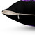 Purple Glitter Lips Decorative Pillow