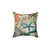 Dark Academia Coastal Teal Pillow