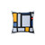 Bauhaus Inspired Pillow with Retro Graphic Design
