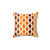 Groovy 70s pattern throw pillow