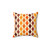 Groovy 70s pattern throw pillow