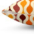 Groovy 70s pattern throw pillow