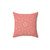 Coral Mandala Decorative Pillow