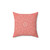 Coral Mandala Decorative Pillow