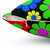 Colorful Hippie Flower Daisy Throw Pillow