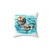 Otter Pillow with Watercolor Design