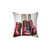 Vintage Red Boxing Gloves Throw Pillow