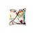 Wassily Kandinsky Blue Segment Abstract Art Pillow