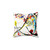 Wassily Kandinsky Blue Segment Abstract Art Pillow