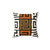 Afrocentric Kuba Fabric Inspired Cream and Auburn Pillow