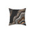 Elegant faux marble with gold veins pillow