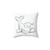 Beluga Whale Greeting Pillow - Cute Watercolor Design