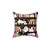 Dreamy Violet Pillow with Whimsical Library Cats Design