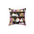 Dreamy Violet Pillow with Whimsical Library Cats Design