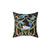 Art Nouveau Dragonflies Pattern Black Pillow
