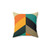 Mid Century Chevron Art Pillow - Retro Decorative Throw Pillow