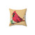 Cardinal Pillow - Vibrant Bird-Themed Decorative Accent