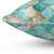 Moroccan Mermaid Fish Scale Patterned Throw Pillow in Aqua and Teal