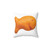 Goldfish Cracker Themed Accent Pillow