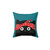 Colorful Cat Tupac Graphic Pillow