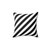 Monochrome Black and White Striped Pillow