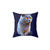 British Shorthair Cat Blue Pillow
