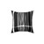 Abstract black and white striped decorative pillow