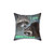 Funny Raccoon Word Art Meme Pillow