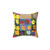 Warhol Flowers Colorful Decorative Pillow